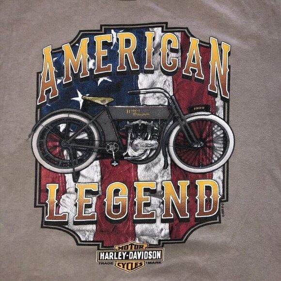 Harley Davidson American Legend Rockstar Fort Myers FL T-Shirt Motorcycle Large - Picture 2 of 10